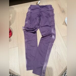 PINK Victoria's Secret Varsity Winter Leggings With Velour Trim Detail